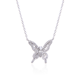 Baguette Butterfly Necklace